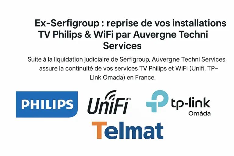 Auvergne-Techni-Services Reprise Serfigroup pour hotels